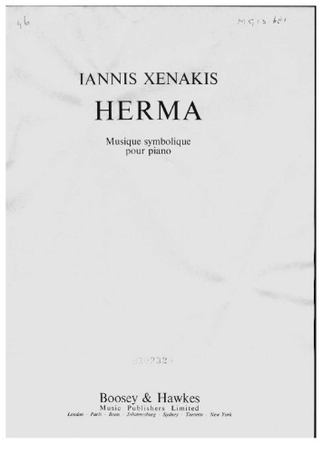 Herma: Musique symbolique pour piano