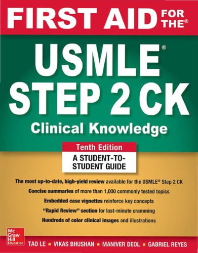 first aid for the usmle step 2 CK tenth edition