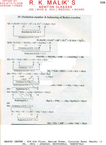 Solution of Modern Approach to Chemical Calculations RC Mukerjee not Mukherjee or Mukherji Chapter 19. R. C. MUKHEERJEE