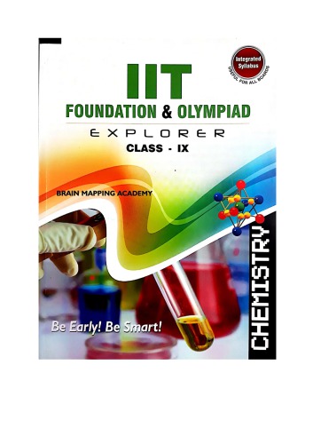 BMA Class IX Chemistry Standard 9 IIT JEE Foundation and Olympiad Explorer Brain Mapping Academy Hyderabad useful for CBSE ICSE All Boards