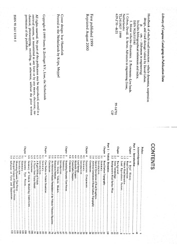 Handbook of Vehicle-Road Interaction