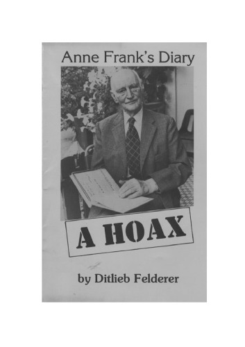 Anne Frank’s diary — a hoax