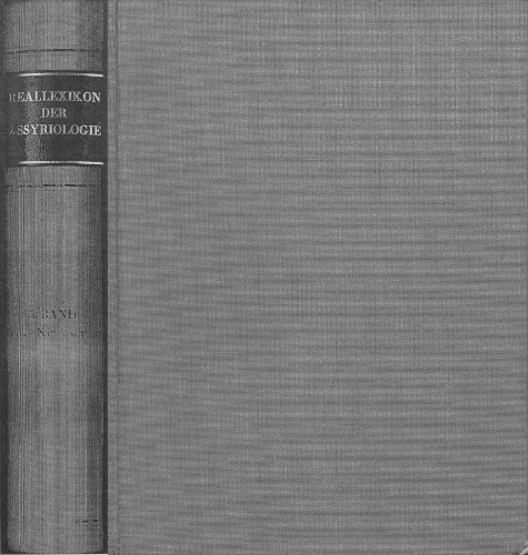 Reallexikon der Assyriologie und vorderasiatischen Archaologie (Vol. 5: Ia - Kizzuwatna)