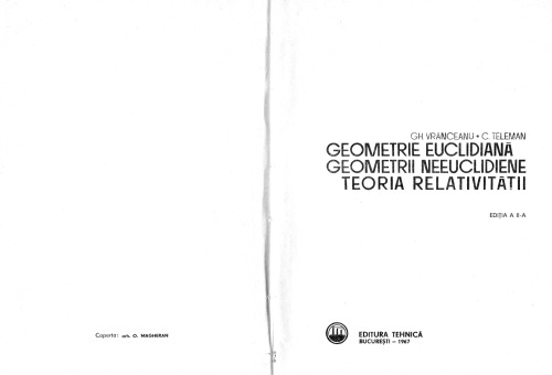 Geometrie euclidiană, geometrii neeuclidiene, teoria relativității