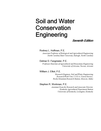 Soil and Water Conservation Engineering