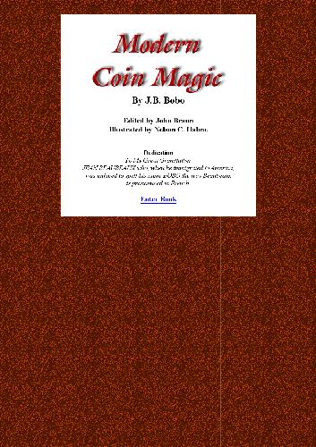 Modern Coin Magic (recommended by David DeAngelo)