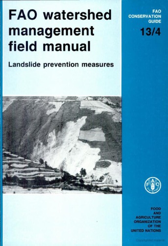 FAO Watershed Management Field Manual (Landslide Prevention Measures)