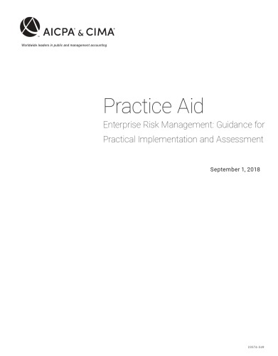 Practice aid: enterprise risk management: guidance for practical implementation and assessment