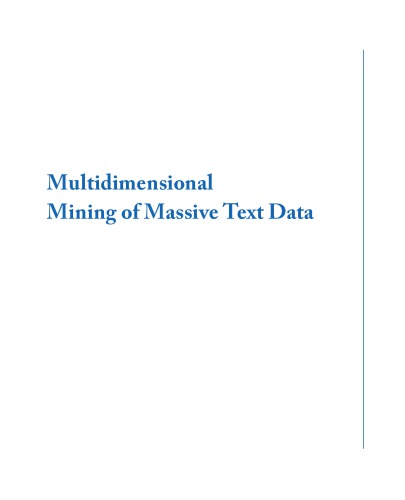 Multidimensional Mining of Massive Text Data