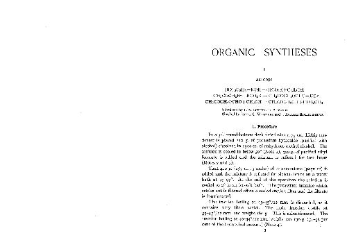 Organic Syntheses