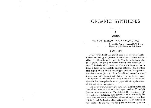 Organic Syntheses