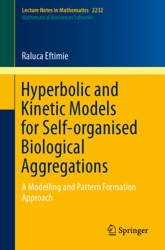 Hyperbolic and Kinetic Models for Self-organised Biological Aggregations: A Modelling and Pattern Formation Approach