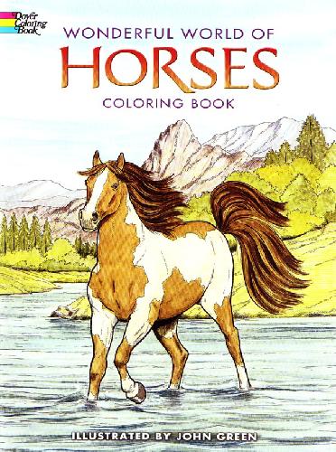 Wonderful World of Horses Coloring Book