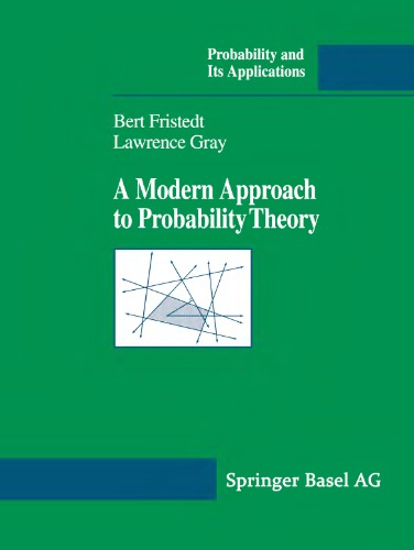 A modern approach to probability theory