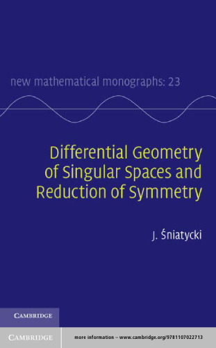 Differential geometry of singular spaces and reduction of symmetry