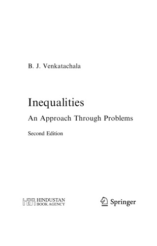 Inequalities: an approach through problems