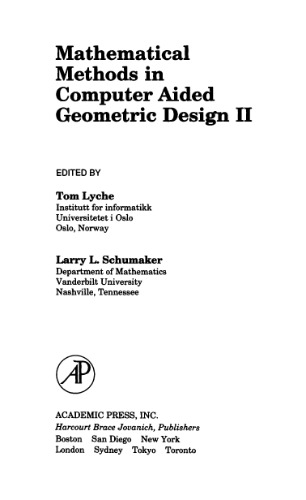 Mathematical methods in computer aided geometric design 2