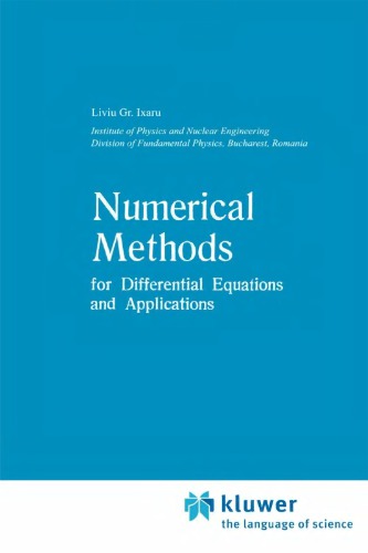 Numerical methods for differential equations and applications