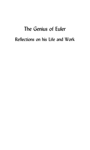 The genius of Euler: reflections on his life and work