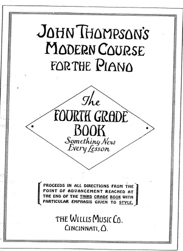 Modern course for piano 4th grade