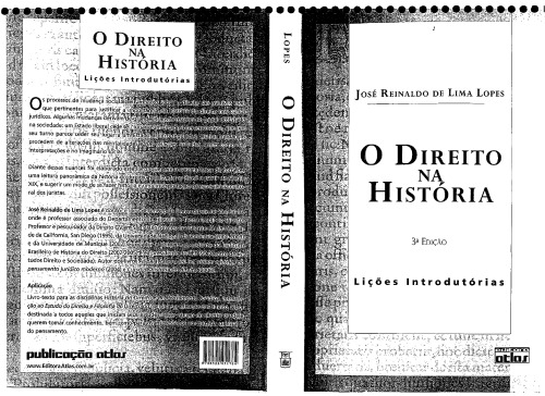 O Direito na História: Lições introdutórias