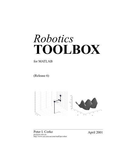 Robotics Toolbox for MATLAB (Release 6)