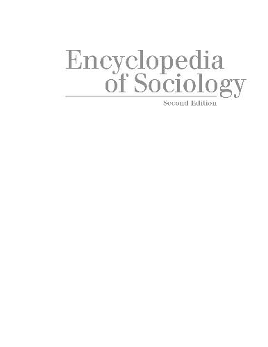 Encyclopedia of Sociology