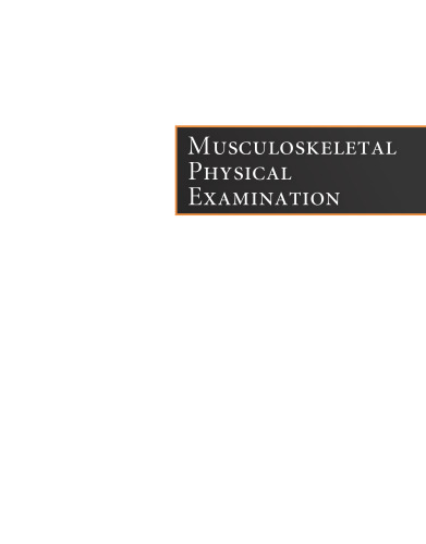 Musculoskeletal physical examination : an evidence-based approach