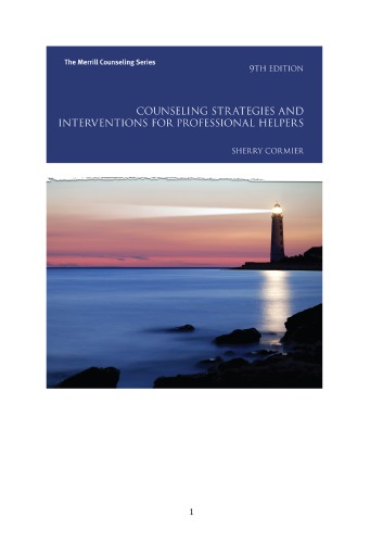 Counseling Strategies and Interventions for Professional Helpers