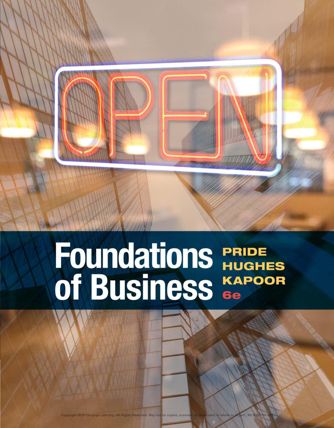 Foundations of Business