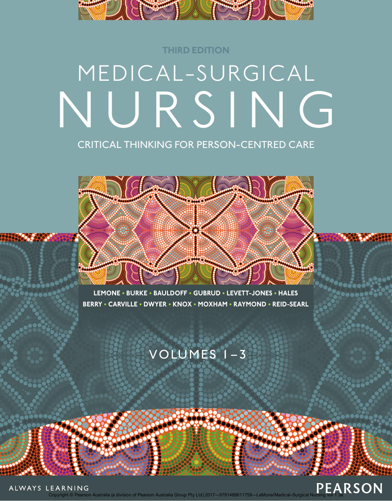 Medical-Surgical Nursing: Critical Thinking for Person-Centred Care