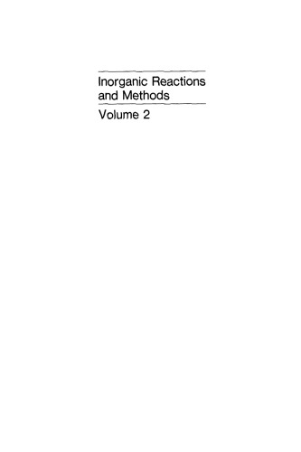 Inorganic Reactions and Methods, The Formation of the Bond to Hydrogen (Part 2)