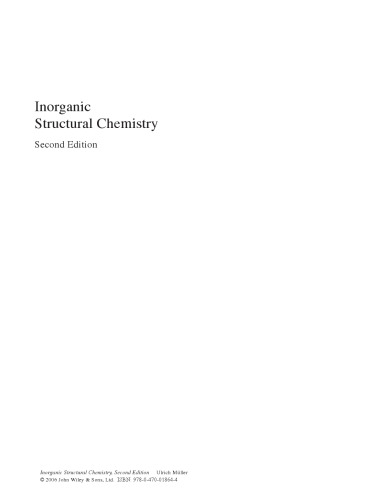 Inorganic Structural Chemistry