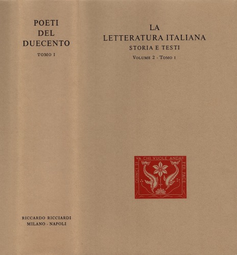 La letteratura italiana. Storia e testi. Poeti del Duecento