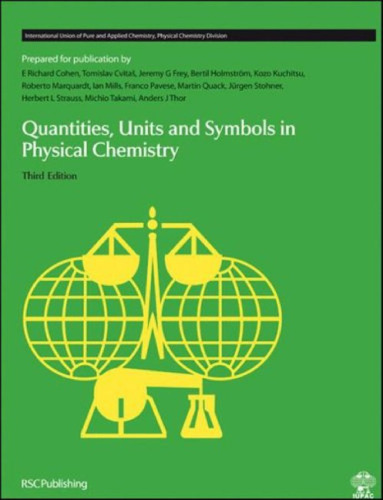 Quantities, units, and symbols in physical chemistry