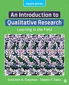 An Introduction To Qualitative Research: learning in the field