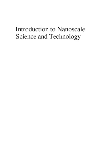 Introduction to Nanoscale Science and Technology