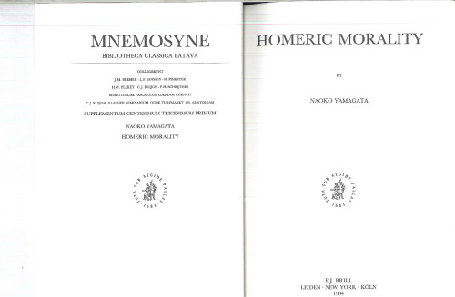 Homeric Morality