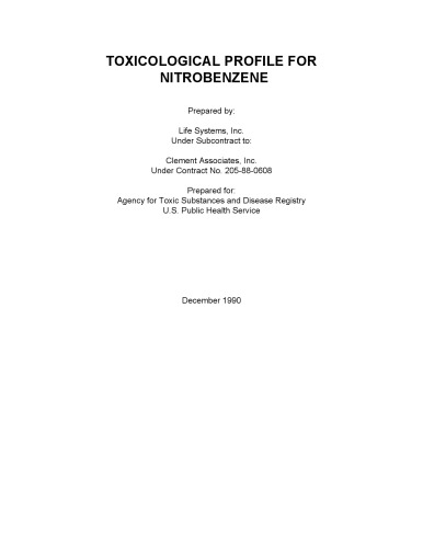 Toxicological profiles - Nitrobenzene