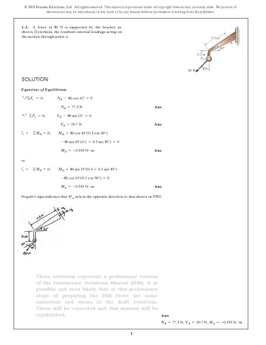 Mechanics of Materials in SI Units. Solutions Manual