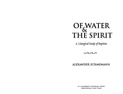 Of Water and the Spirit