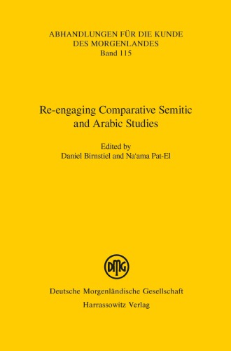 Re-Engaging Comparative Semitic and Arabic Studies