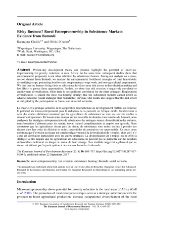 Risky Business? Rural Entrepreneurship in Subsistence Markets: Evidence from Burundi.pdf