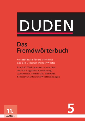 Duden Band 5: Das Fremdwörterbuch