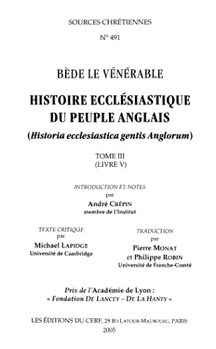 Histoire ecclésiastique du peuple anglais, Livre V