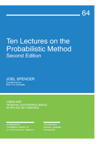 Ten Lectures on the Probabilistic Method