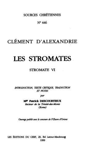 Stromate VI