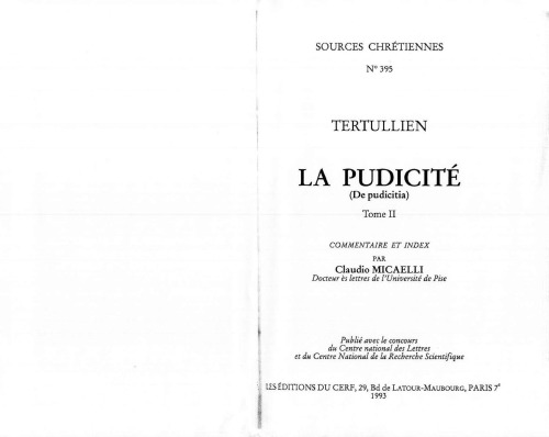 La Pudicité, tome II