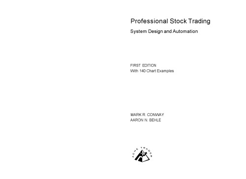 Professional Stock Trading: System Design and Automation