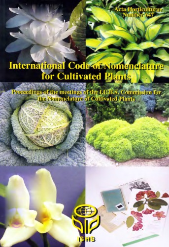 International Code of Nomenclature for Cultivated Plants